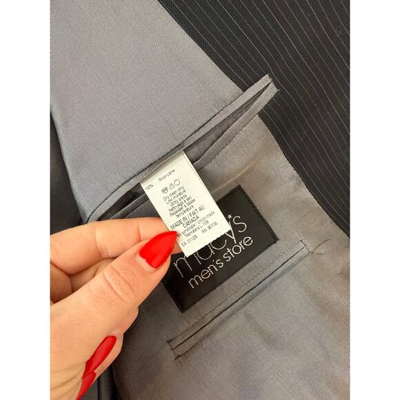 Calvin Klein Men’s Black Suit Single Breasted Holiday Career Workwear Size 40S - Picture 3 of 7